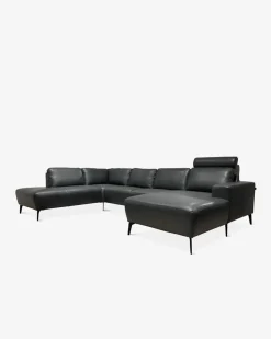 Modu byggesofa Antracite læder