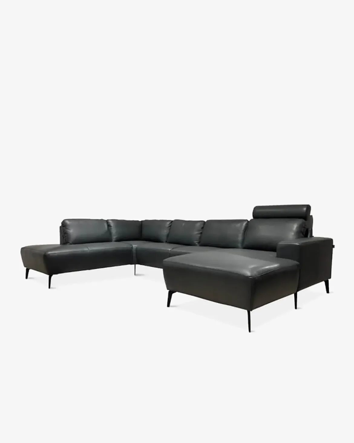 Modu byggesofa Antracite læder