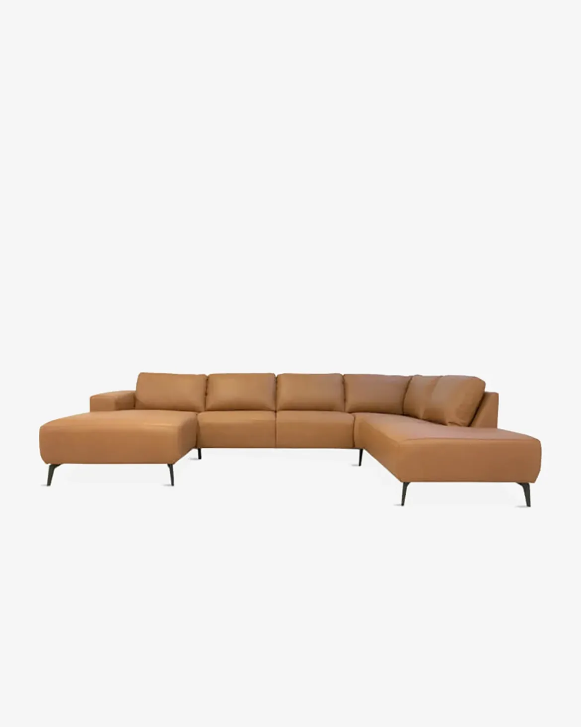 Modu byggesofa Lys cognac læder