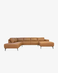 Modu byggesofa Lys cognac læder