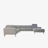 Modu byggesofa Lysegrå velour