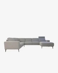 Modu byggesofa Lysegrå velour