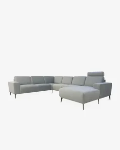 Modu byggesofa Lysegrå velour