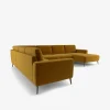 Modu hjørnesofa Gold velour