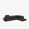 Modu hjørnesofa m/open end Sort læder