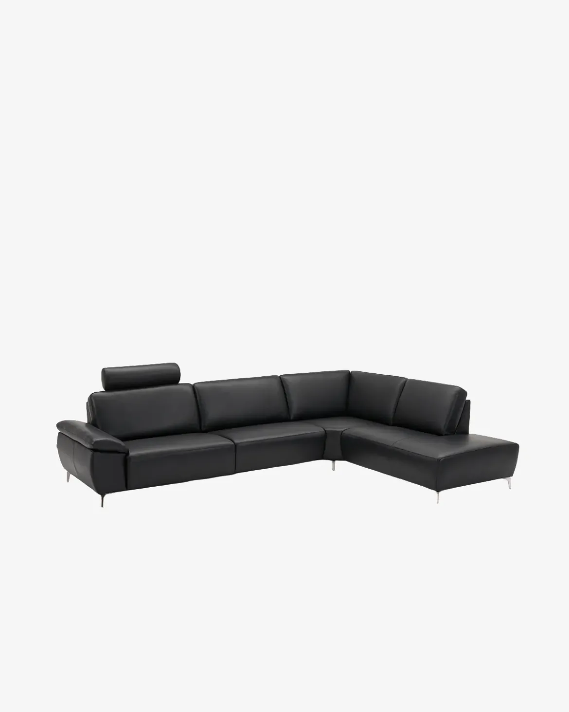 Modu hjørnesofa m/open end Sort læder