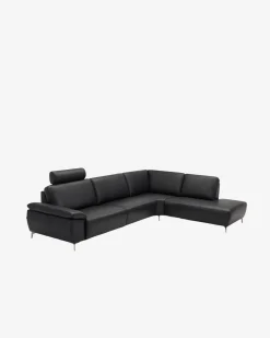 Modu hjørnesofa m/open end Sort læder