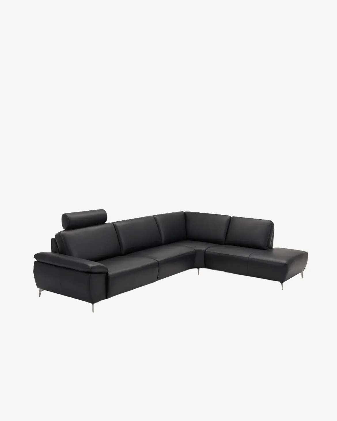 Modu hjørnesofa m/open end Sort læder