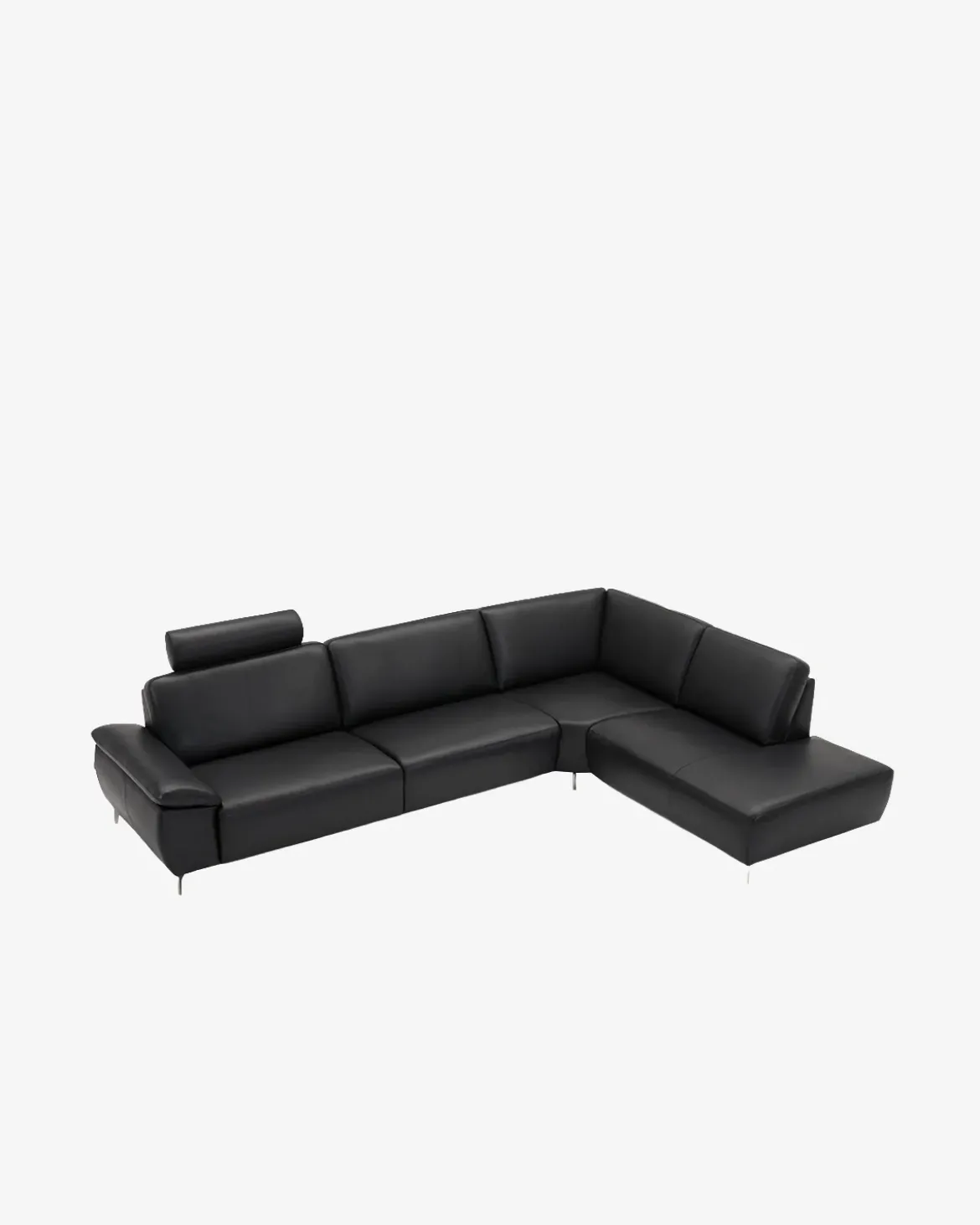 Modu hjørnesofa m/open end Sort læder