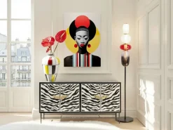 Muse retro lady red glas galleri Galleri