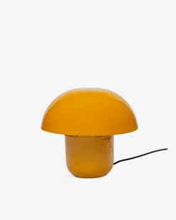 Mushroom bordlampe Gul