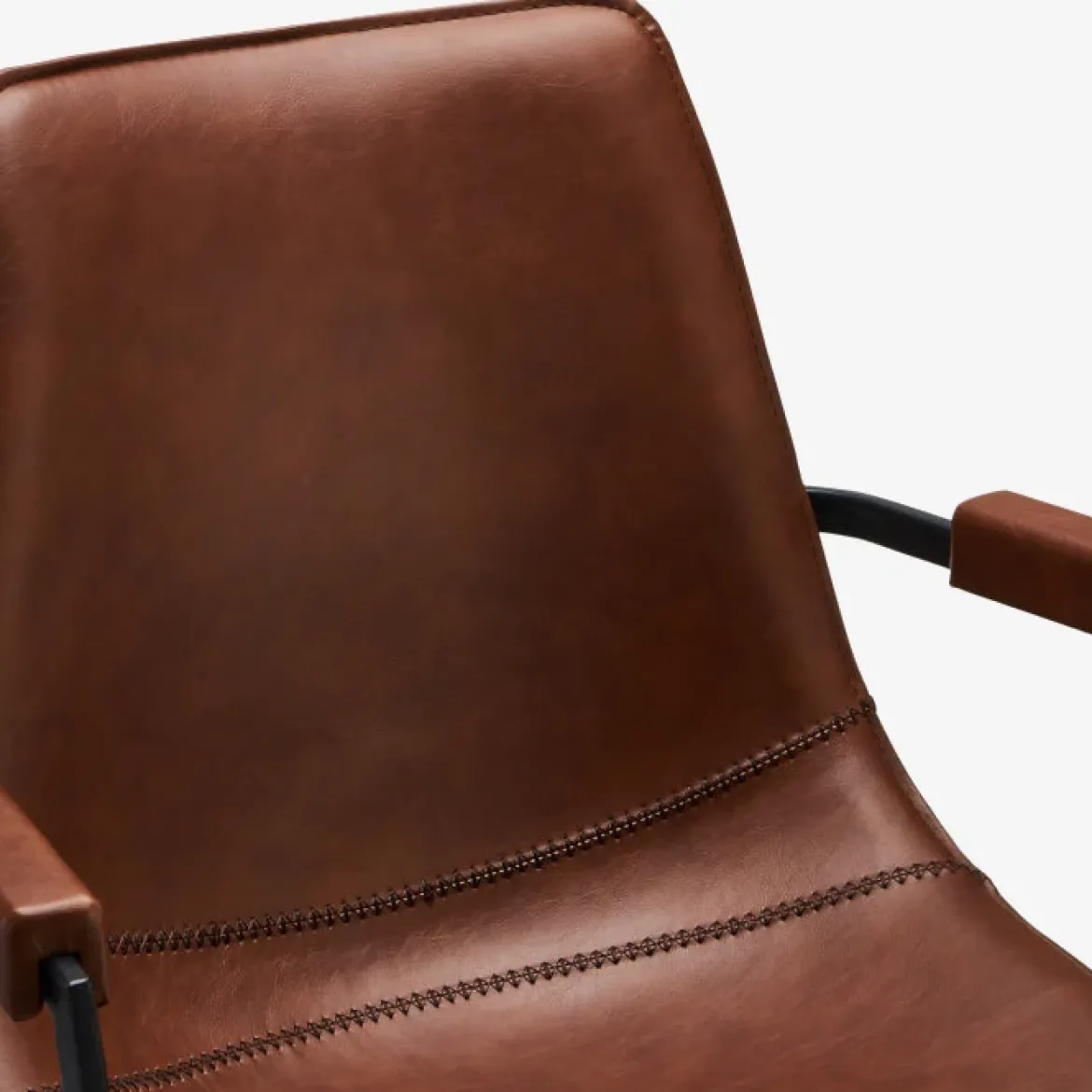 Nava spisebordsstol m/armlæn Cognac
