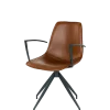 Noor spisebordsstol m. arm Cognac