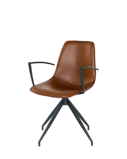 Noor spisebordsstol m. arm Cognac