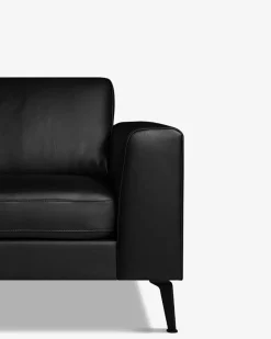 Nova hjørnesofa m/chaiselong Sort læder