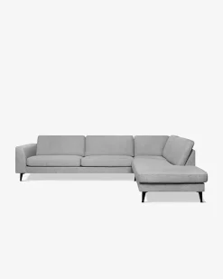 Nova hjørnesofa m/open end Lys grå