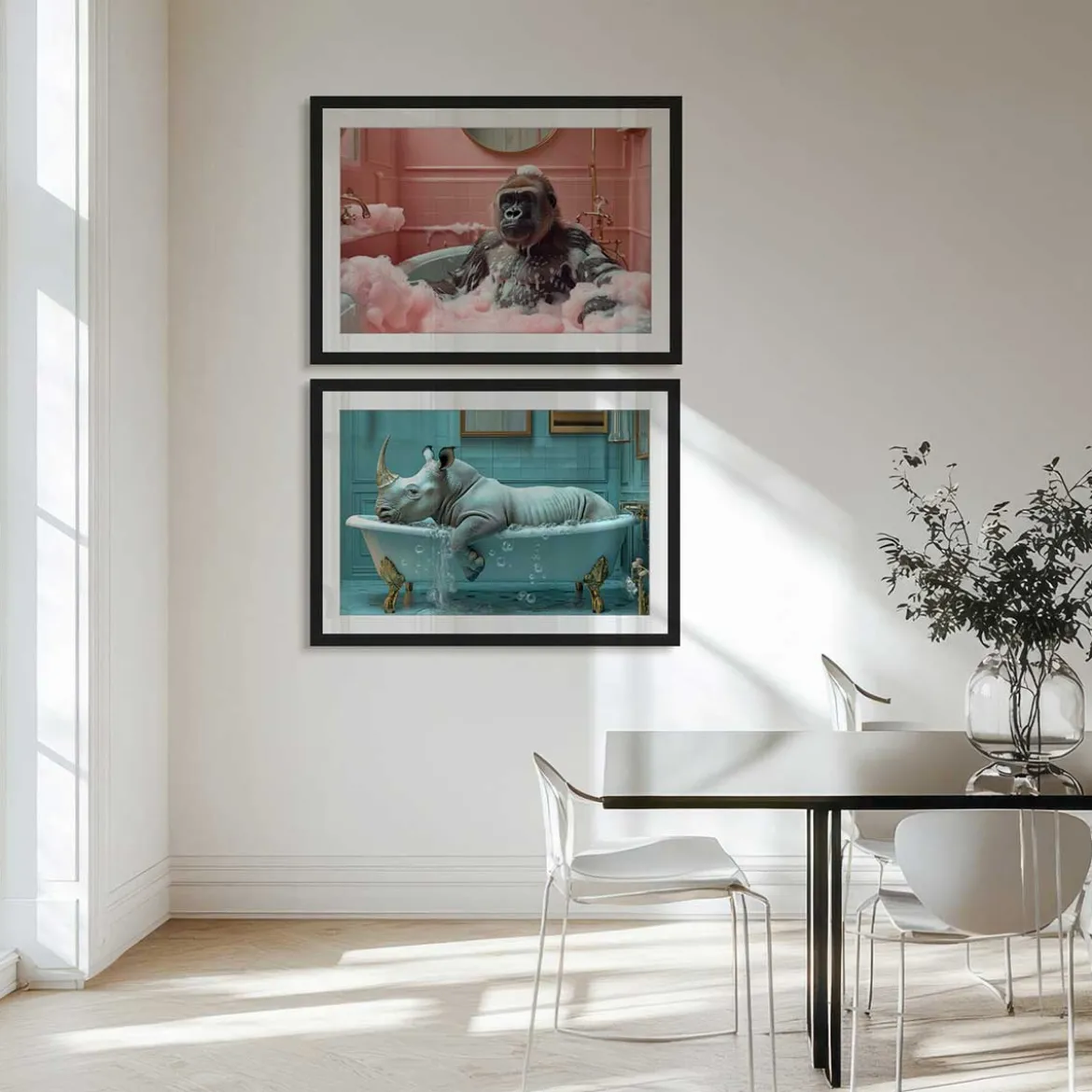 Næsehorn i bad galleri Galleri