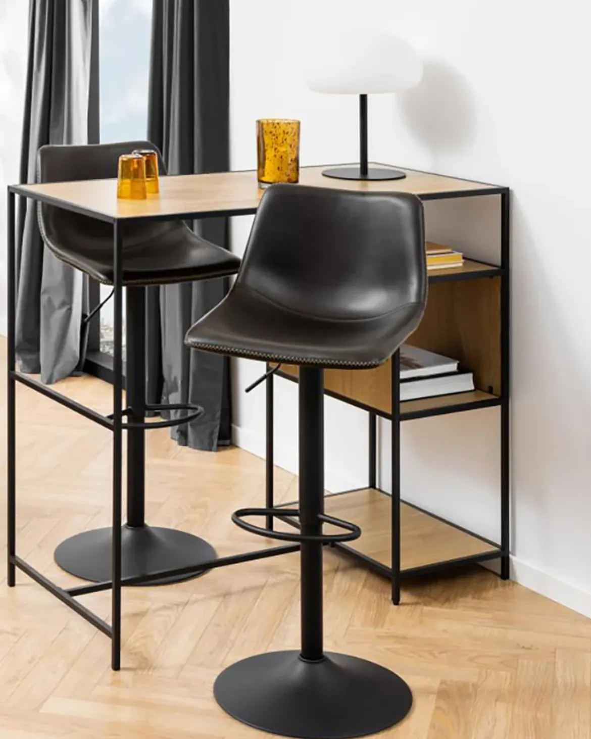 Olba barstol Sort vintage