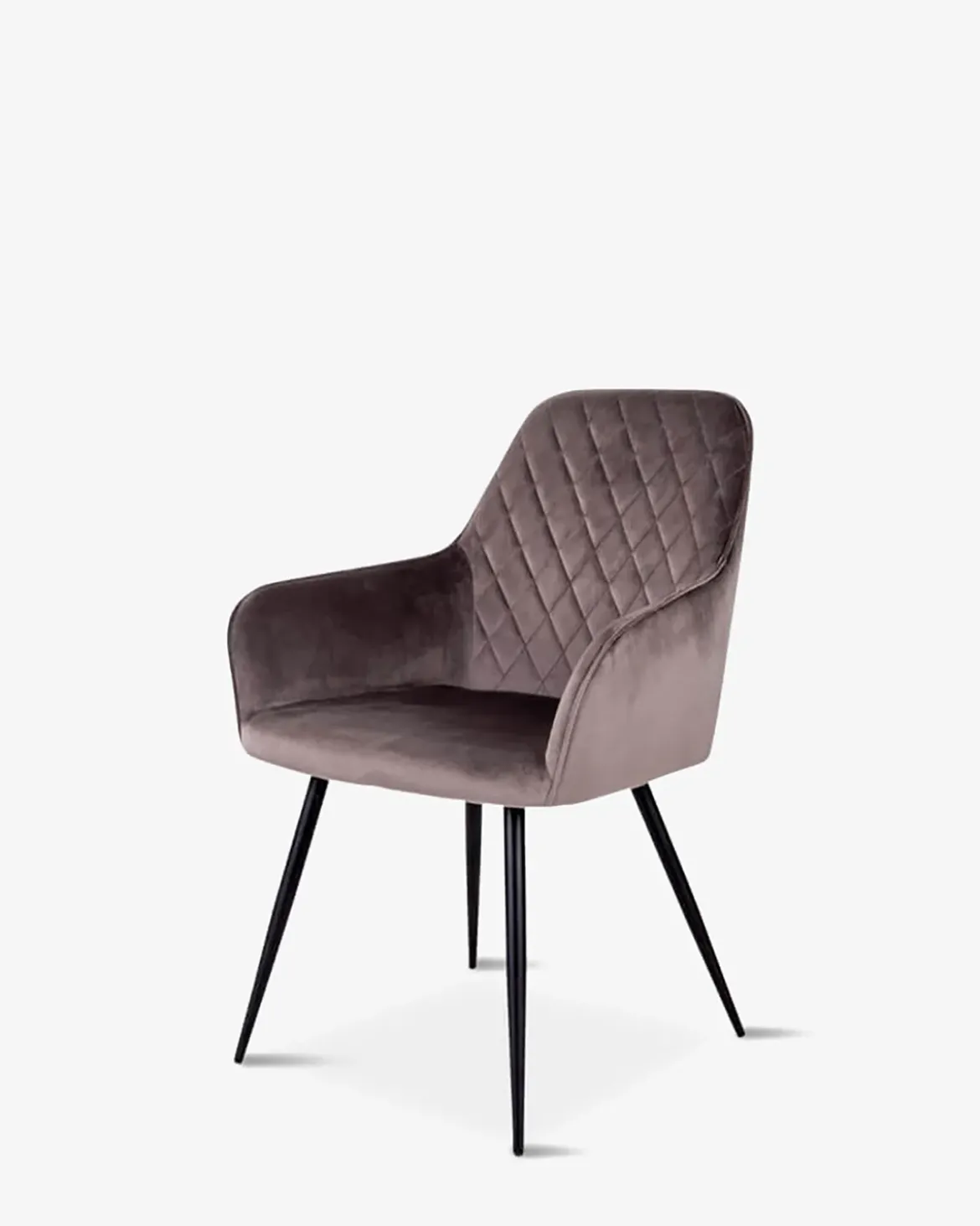 Olly spisebordsstol Gråbrun velour