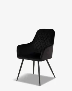 Olly spisebordsstol Sort velour