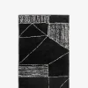 Opaco tæppe sort/hvid 170x240cm Tæppe