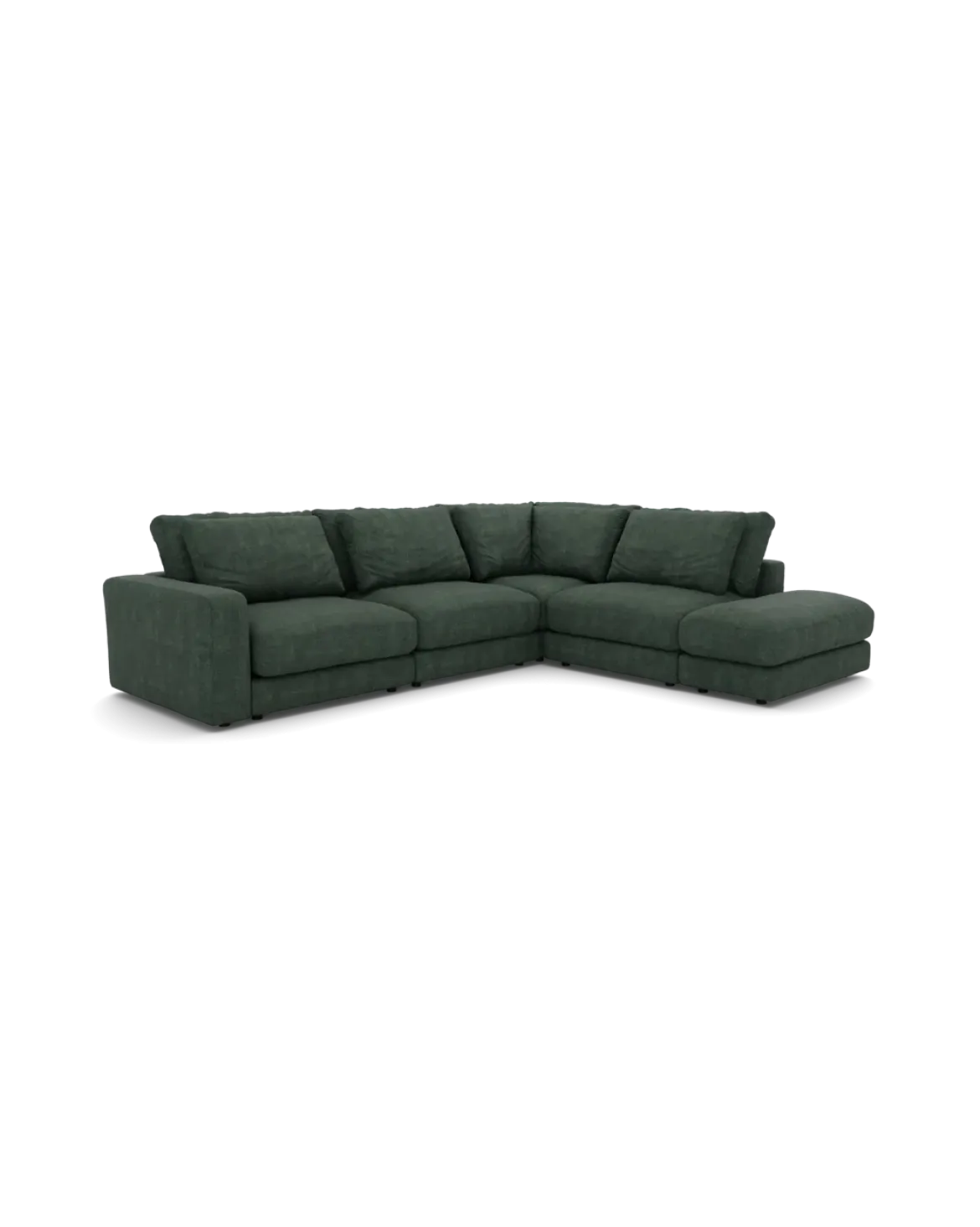 Rio hjørnesofa Højrevendt med pufafslutning