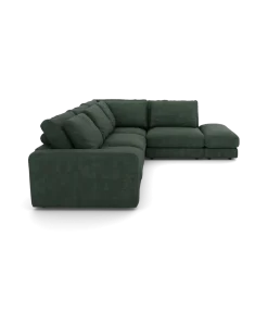 Rio hjørnesofa Højrevendt med pufafslutning
