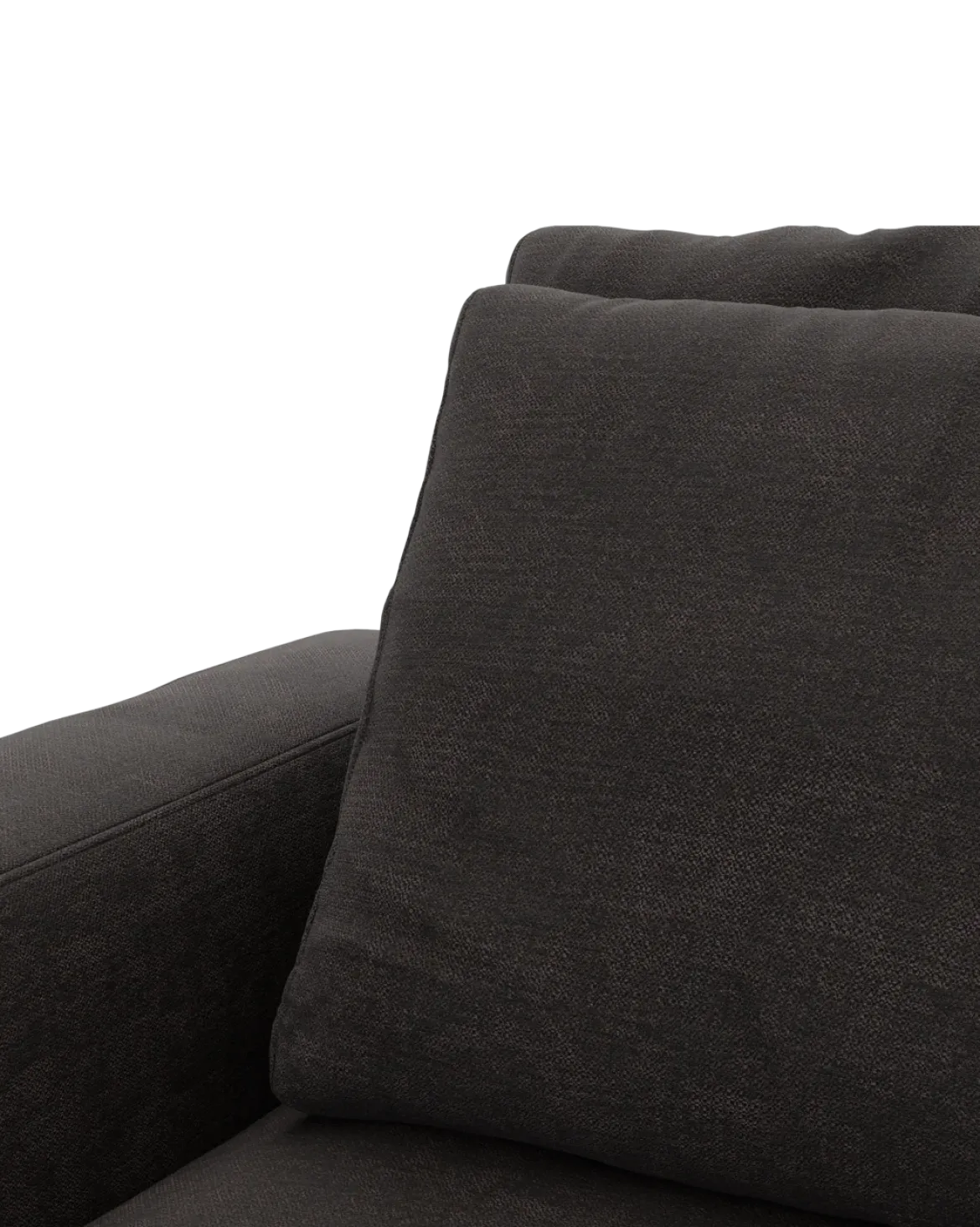 Rio hjørnesofa Højrevendt med stor pufafslutning