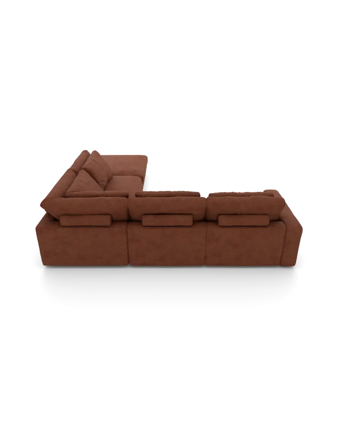Rio hjørnesofa Højrevendt med stor pufafslutning