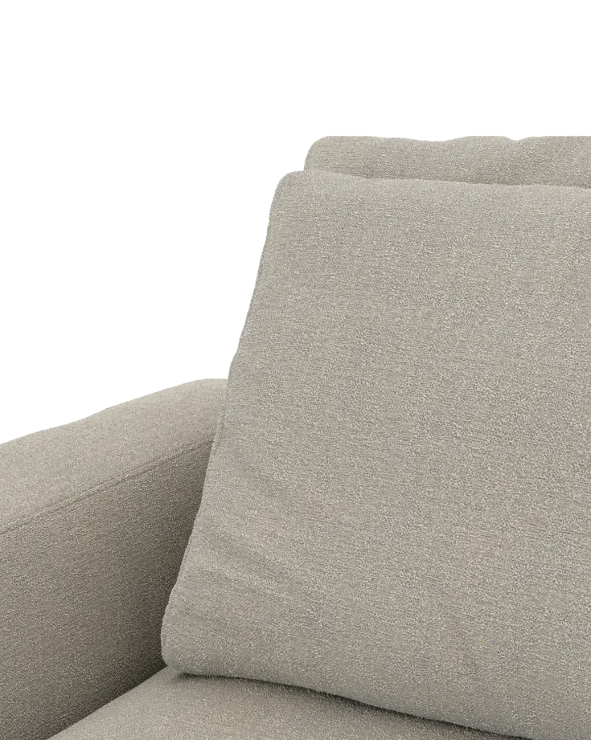 Rio hjørnesofa Højrevendt med stor pufafslutning