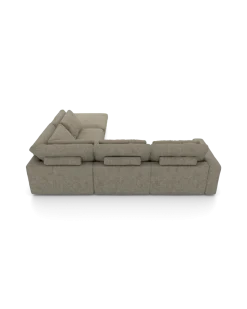 Rio hjørnesofa Højrevendt med stor pufafslutning