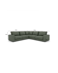 Rio hjørnesofa Vendbar symmetrisk opstilling