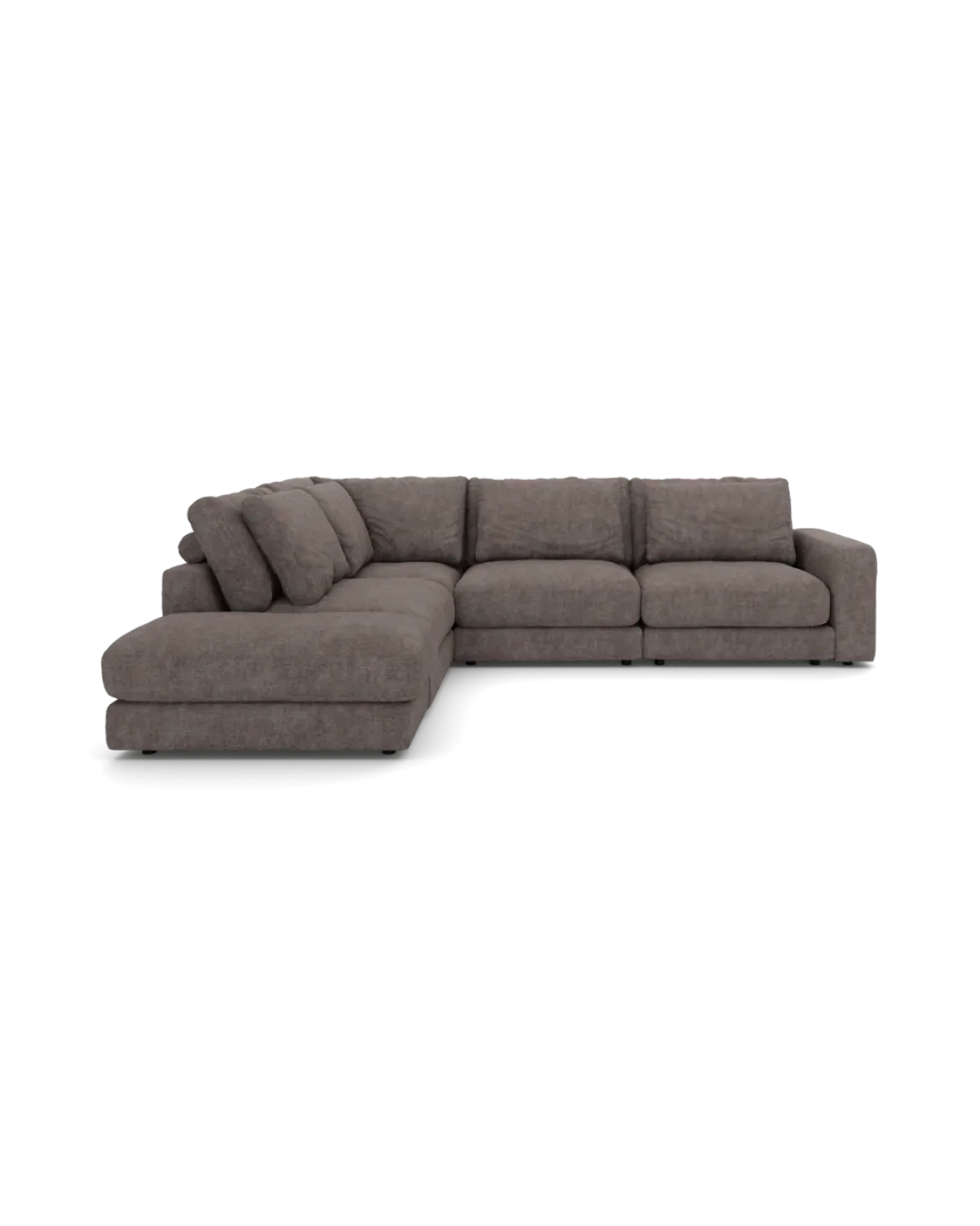 Rio hjørnesofa Venstrevendt med pufafslutning