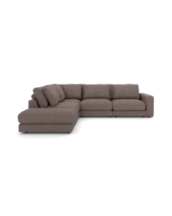 Rio hjørnesofa Venstrevendt med pufafslutning