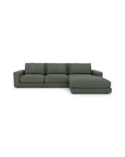 Rio Sofa Med chaiselong højre og bred arm