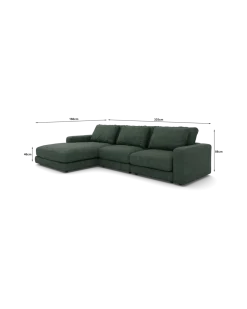 Rio Sofa Med chaiselong venstre og bred arm