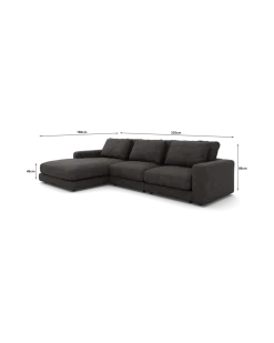 Rio Sofa Med chaiselong venstre og bred arm