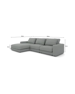 Rio Sofa Med chaiselong venstre og bred arm