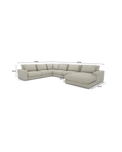 Rio U-sofa Venstrevendt med chaiselong