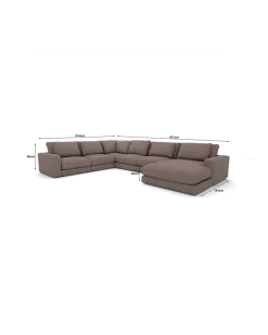 Rio U-sofa Venstrevendt med chaiselong