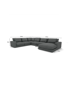 Rio U-sofa Venstrevendt med chaiselong