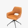 Salento spisebordsstol m/drej Cognac læder