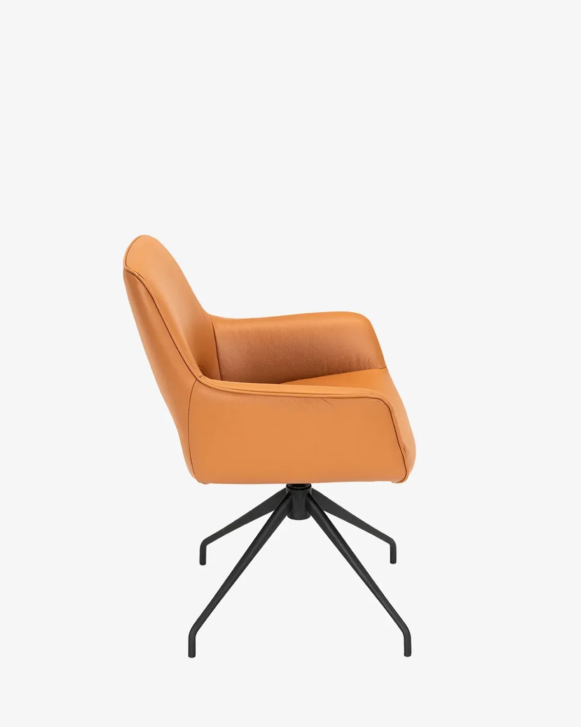 Salento spisebordsstol m/drej Cognac læder