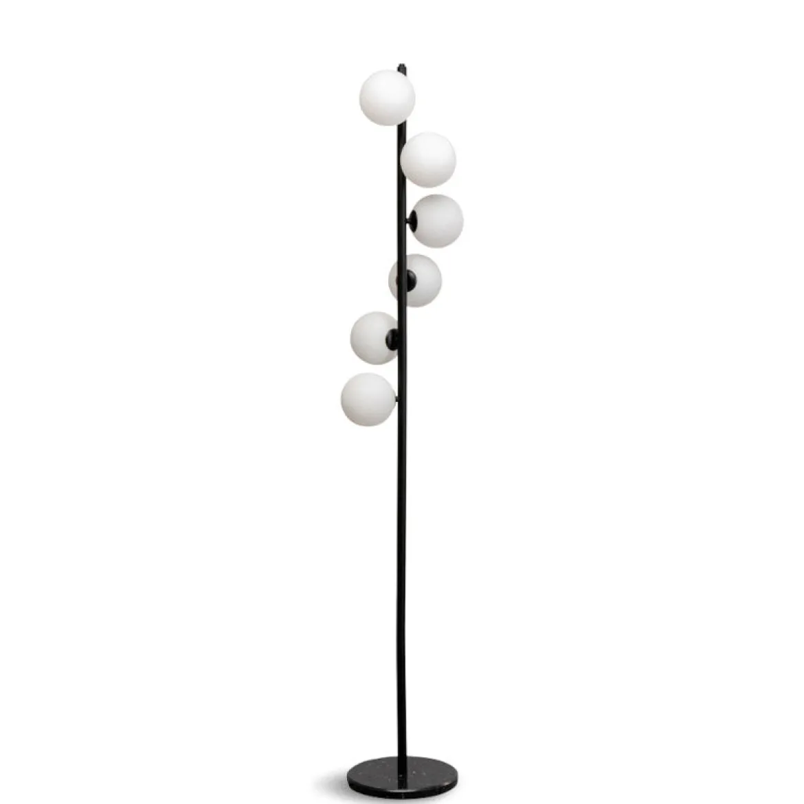 Scala balls gulvlampe Sort/frosted