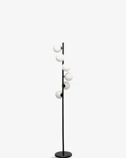 Scala balls gulvlampe Sort/frosted