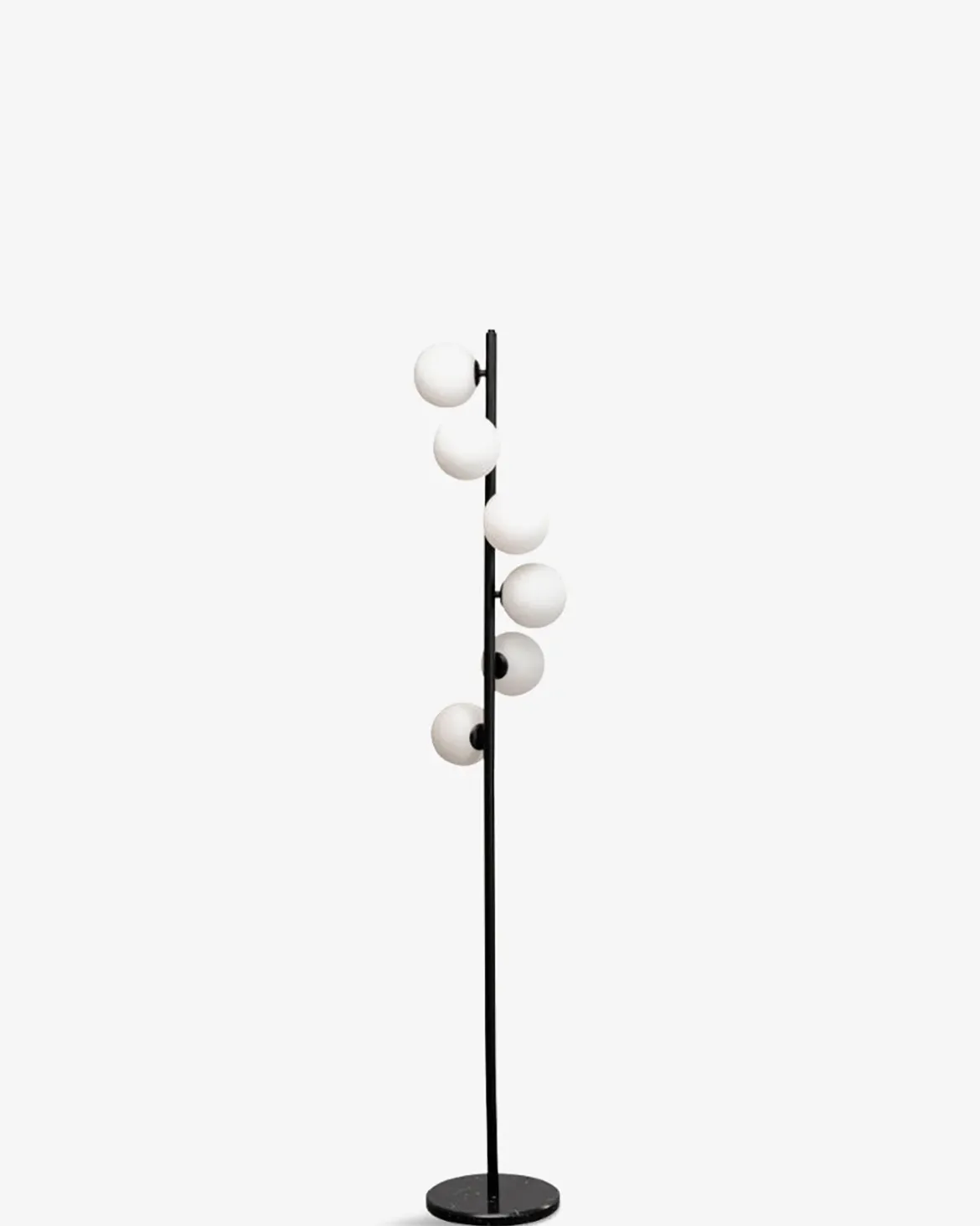 Scala balls gulvlampe Sort/frosted
