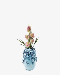 Sommerfugle vase Lys blå