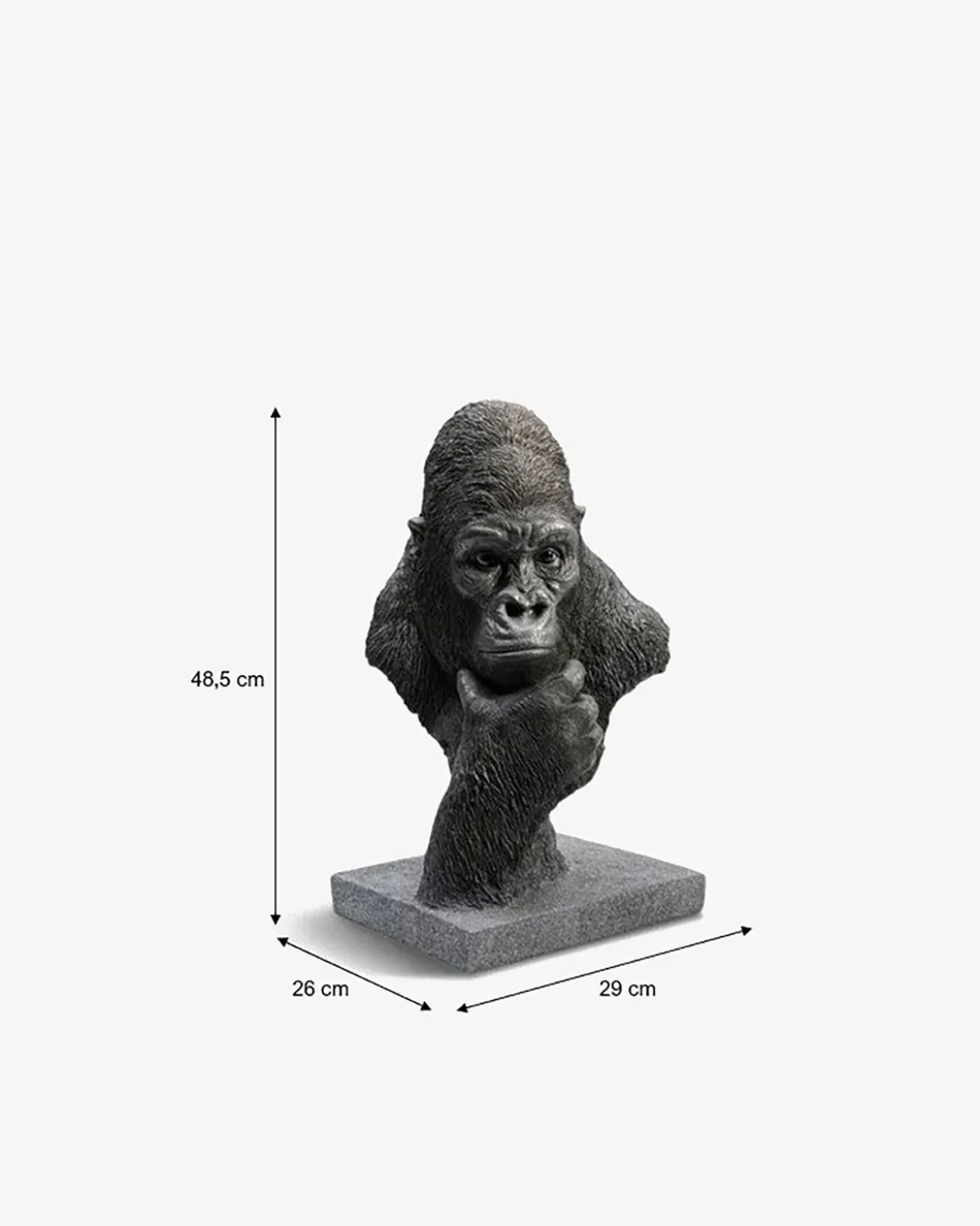 Thinking gorilla Buste