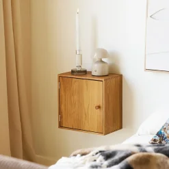 Townsville væghylde m/låge Eg
