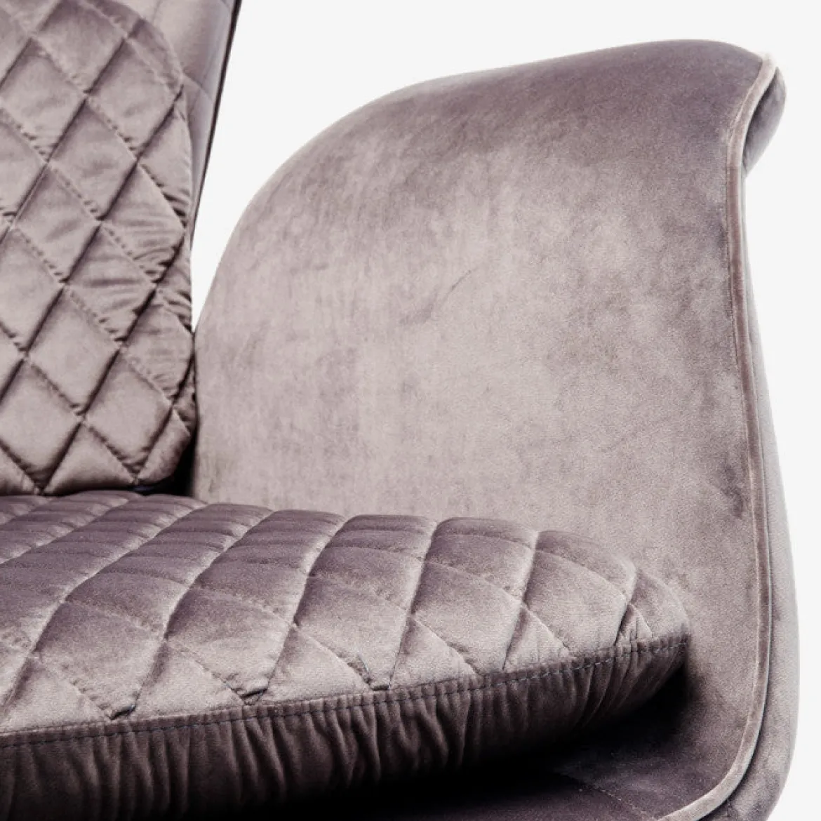 Tudor lænestol Silver velvet